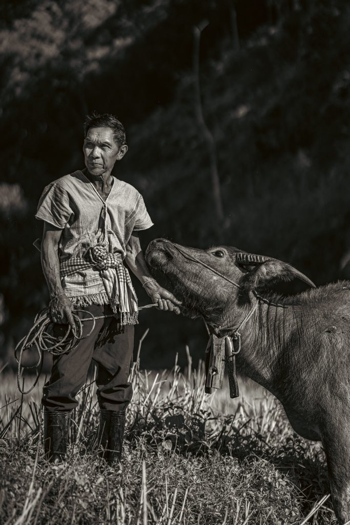 Black-and-white portrait photographed by Atit Siri